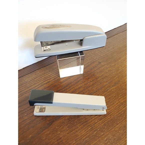 Swingline Other - Vintage Swingline Stapler Lot 747 & 406 Gray Desk Staplers Made in Britain Retro